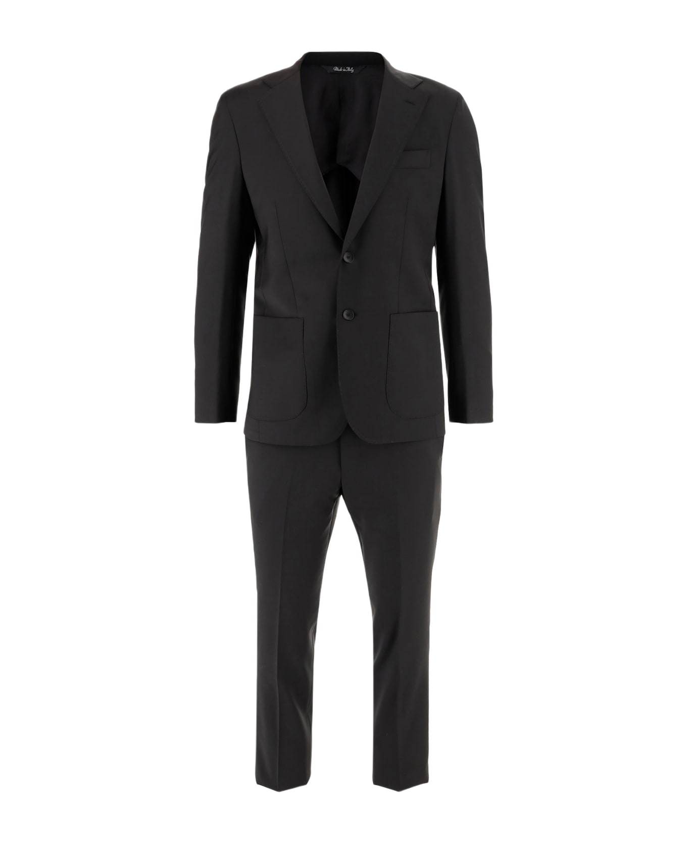 Brian Dales Stretch Wool Canvas Dress - Black
