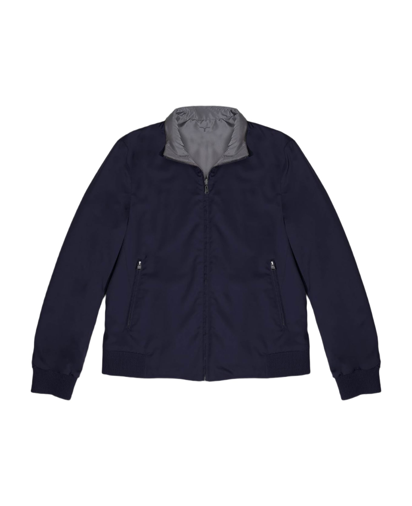 Larusmiani Reversible Wool Jacket Jacket - Navy