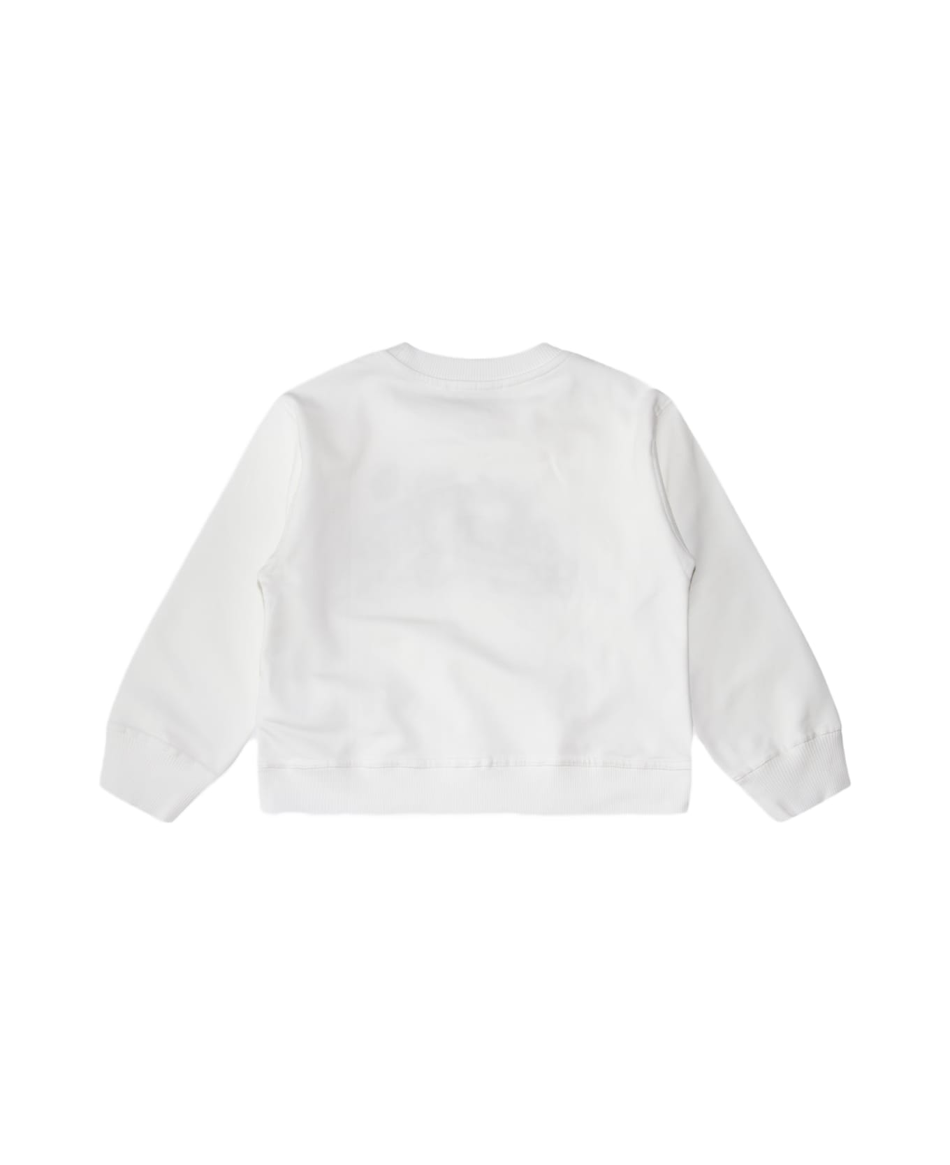 Monnalisa White Cotton Sweatshirt - White