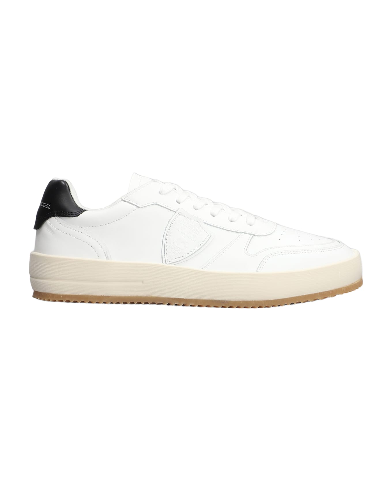 Philippe Model Nice Low Sneakers In White Leather - white