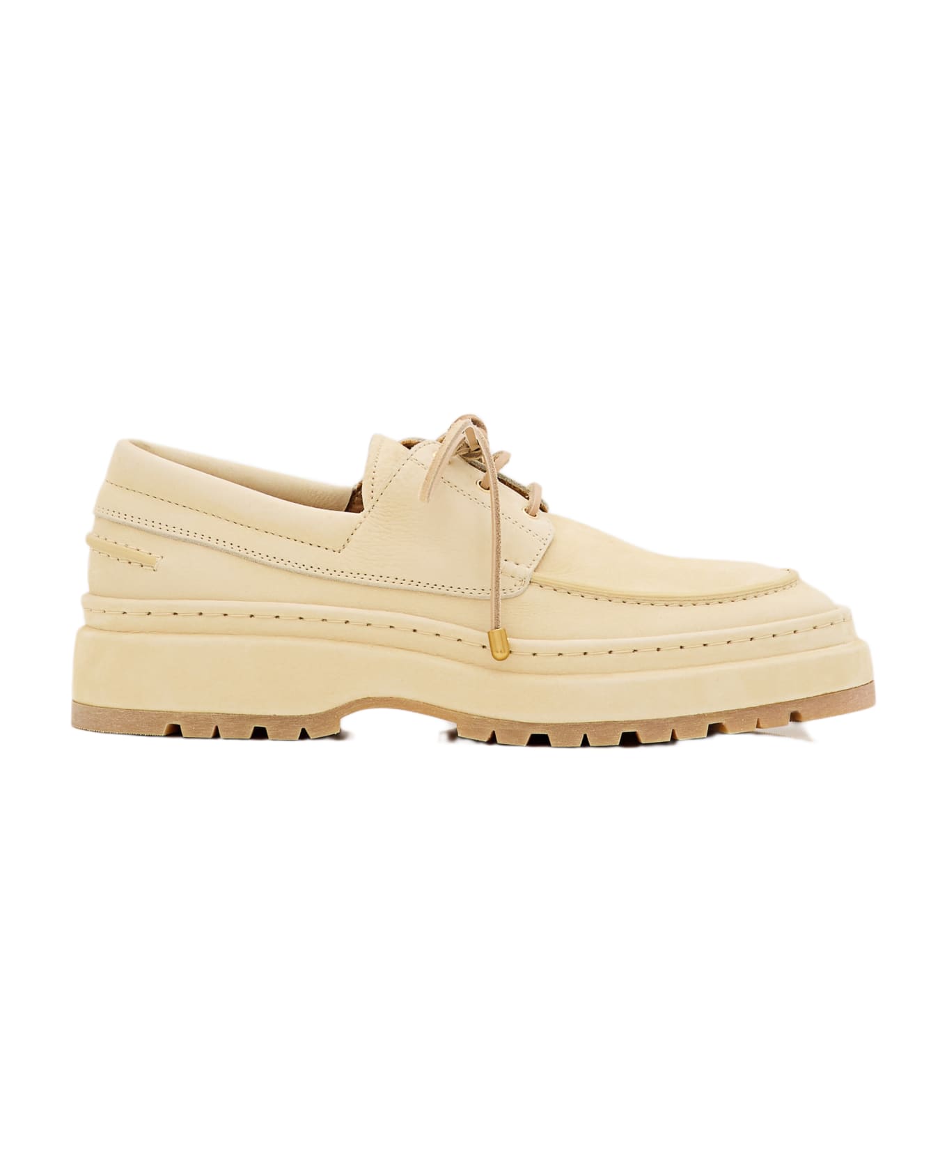 Jacquemus Double Boat Shoes - Beige ローファー＆デッキシューズ