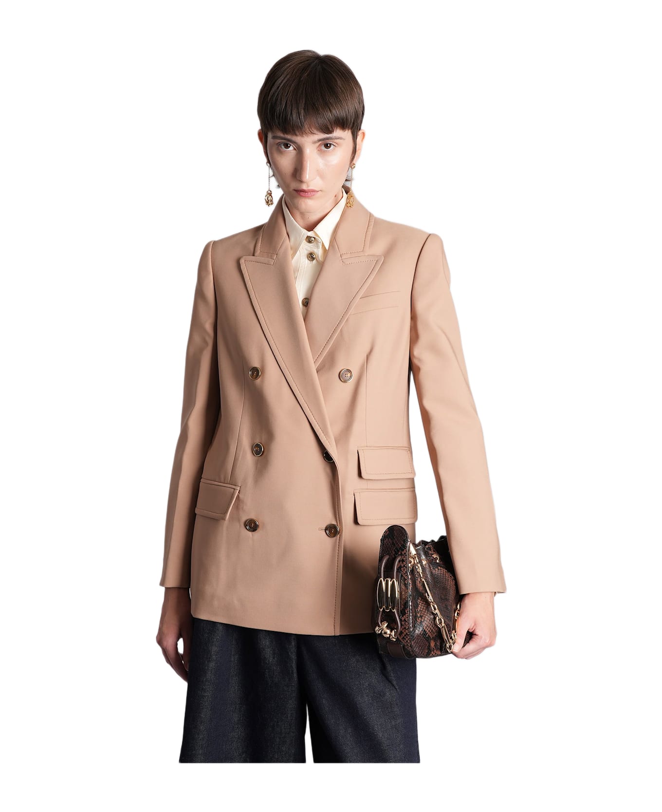 Zimmermann Blazer In Camel Wool - Camel