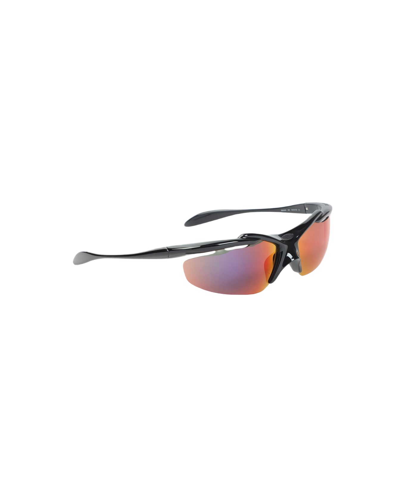 Balenciaga Turbo D-fram Bb0464s Sunglasses - Black Mirr Infrared