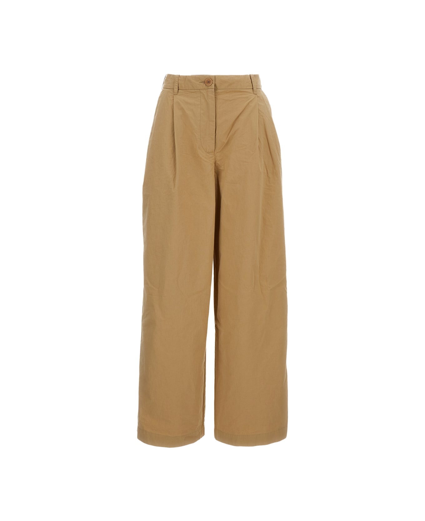 Casey Casey Cotton Sienna Trousers - Beige