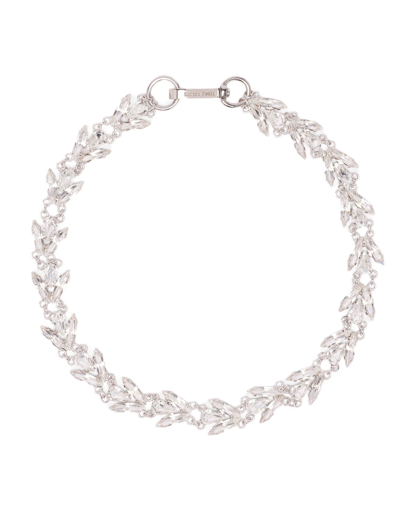 Simone Rocha Crystal Floret Necklace - Silver