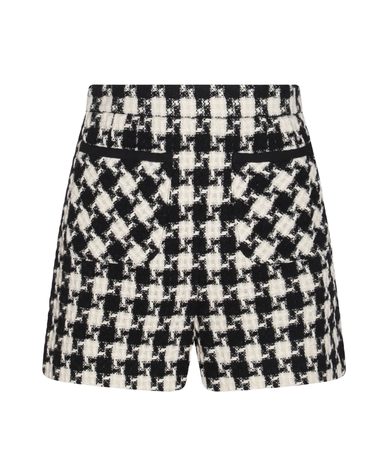 Valentino Black And White Shorts - White