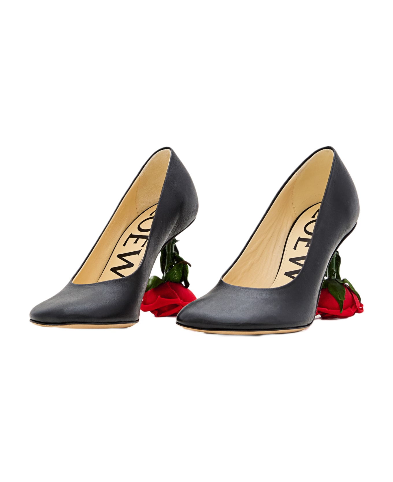 Loewe 90mm Decollete' Toy Rose - Black