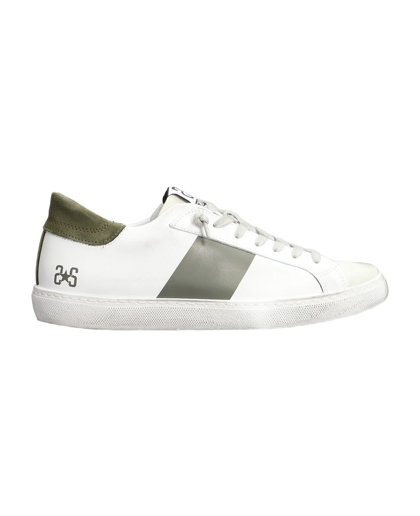 2Star Sneakers In White Leather - white