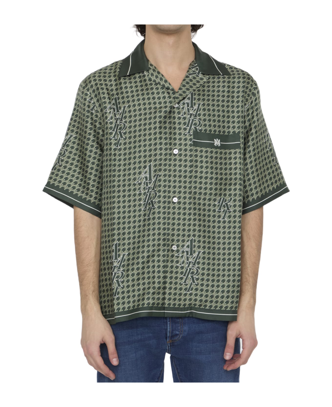 AMIRI Bowling Shirt - GREEN シャツ