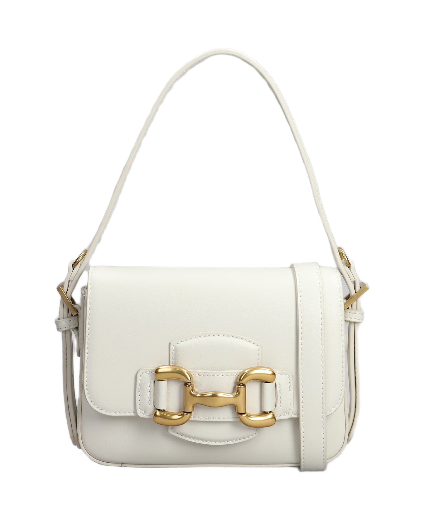 Bibi Lou Shoulder Bag In White Leather - white
