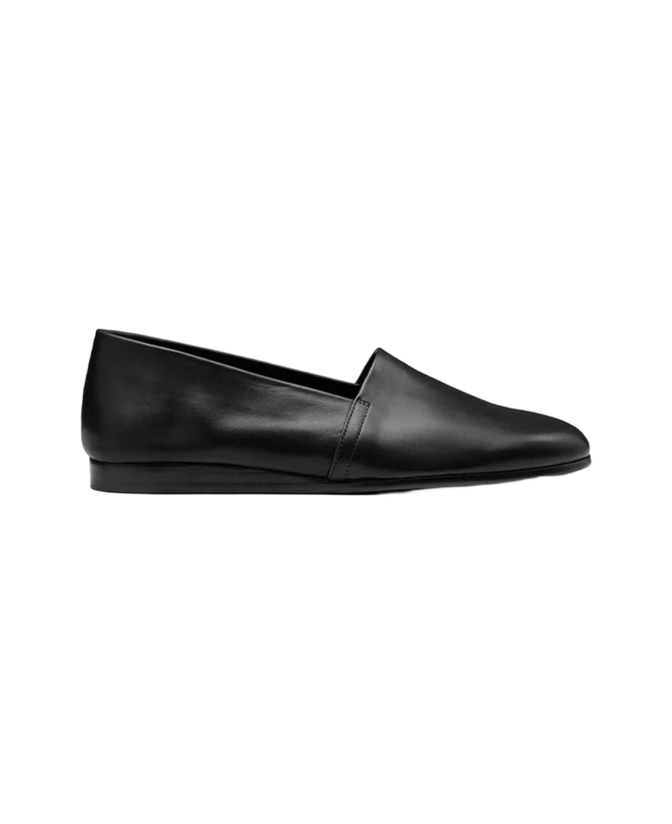 CB Made in Italy Leather Slip-on Amalfi - Black ローファー＆デッキシューズ