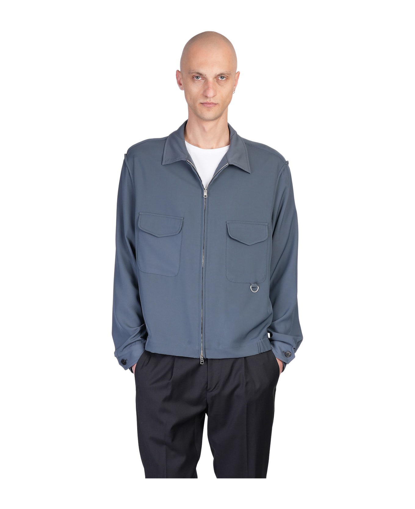 Low Brand Casual Jacket In Grey Polyester - grey