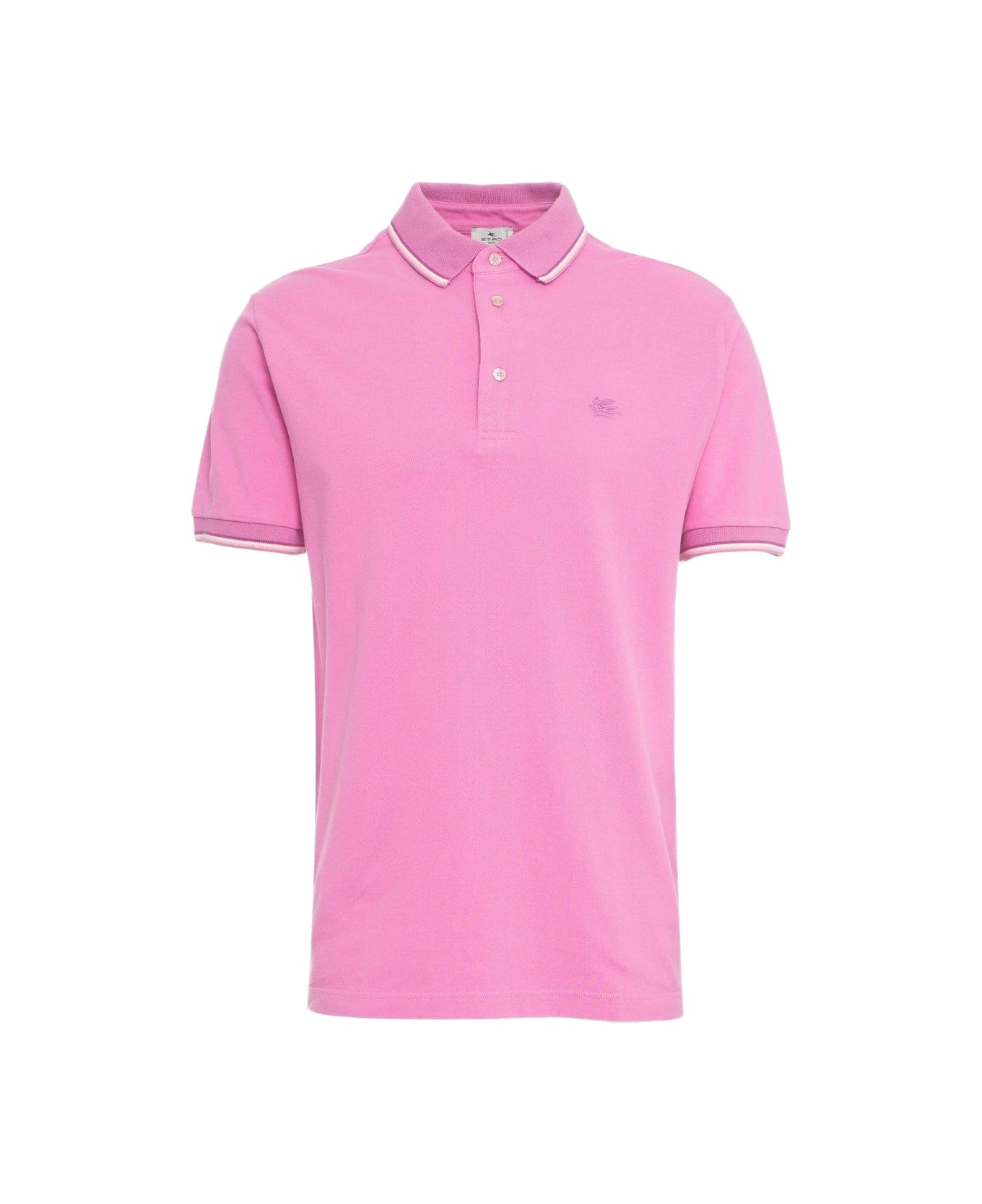 Etro Logo Embroideried Polo Shirt