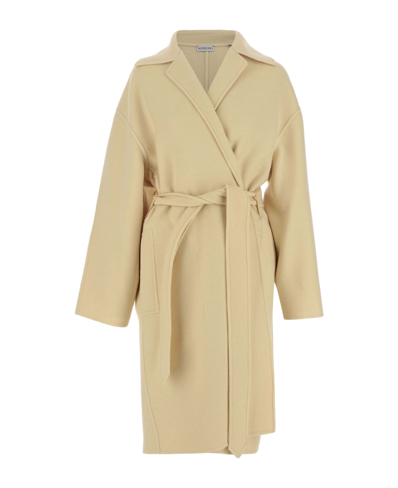 Burberry Cashmere Robe Coat - Yellow コート