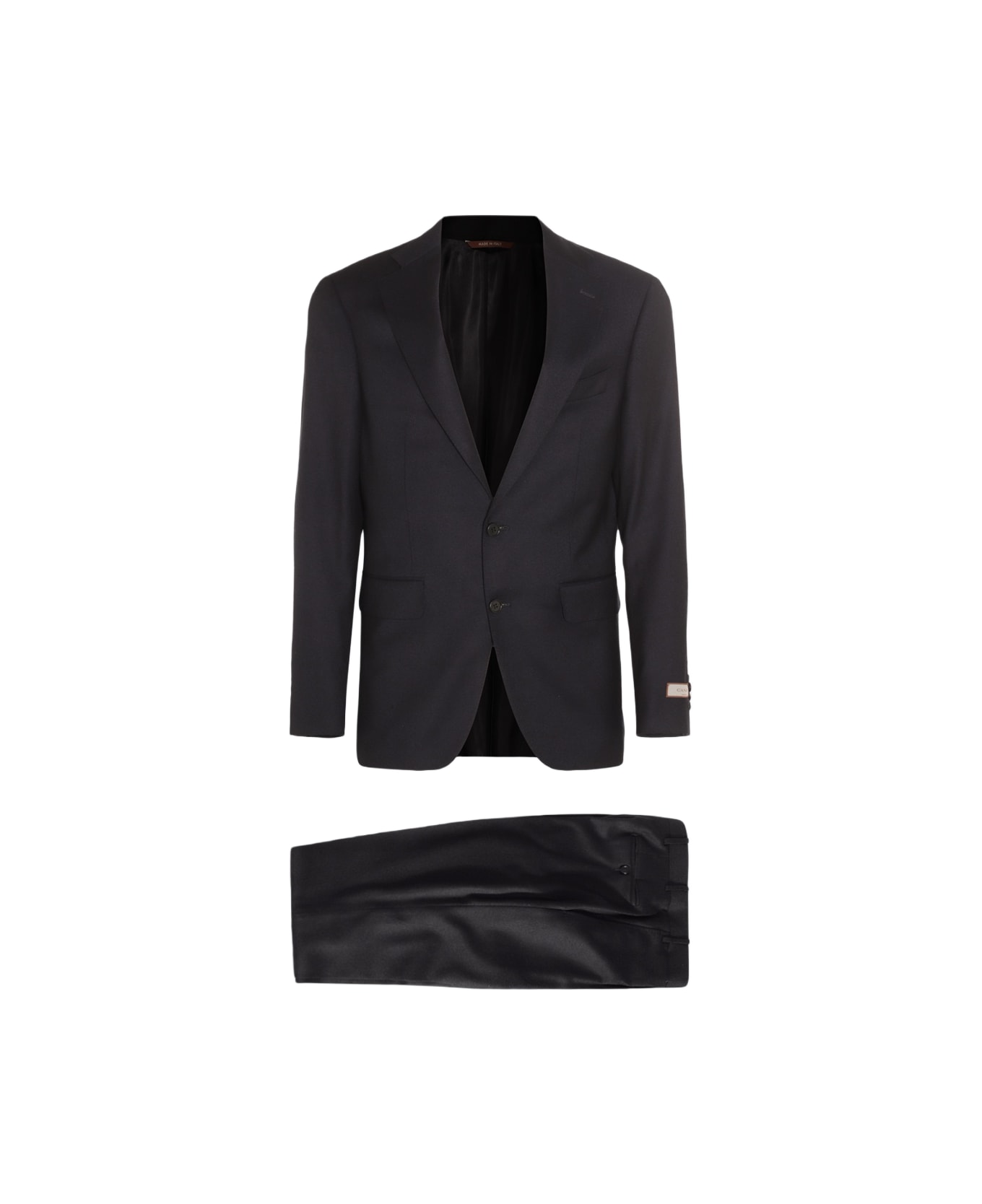 Canali Black Wool Suits