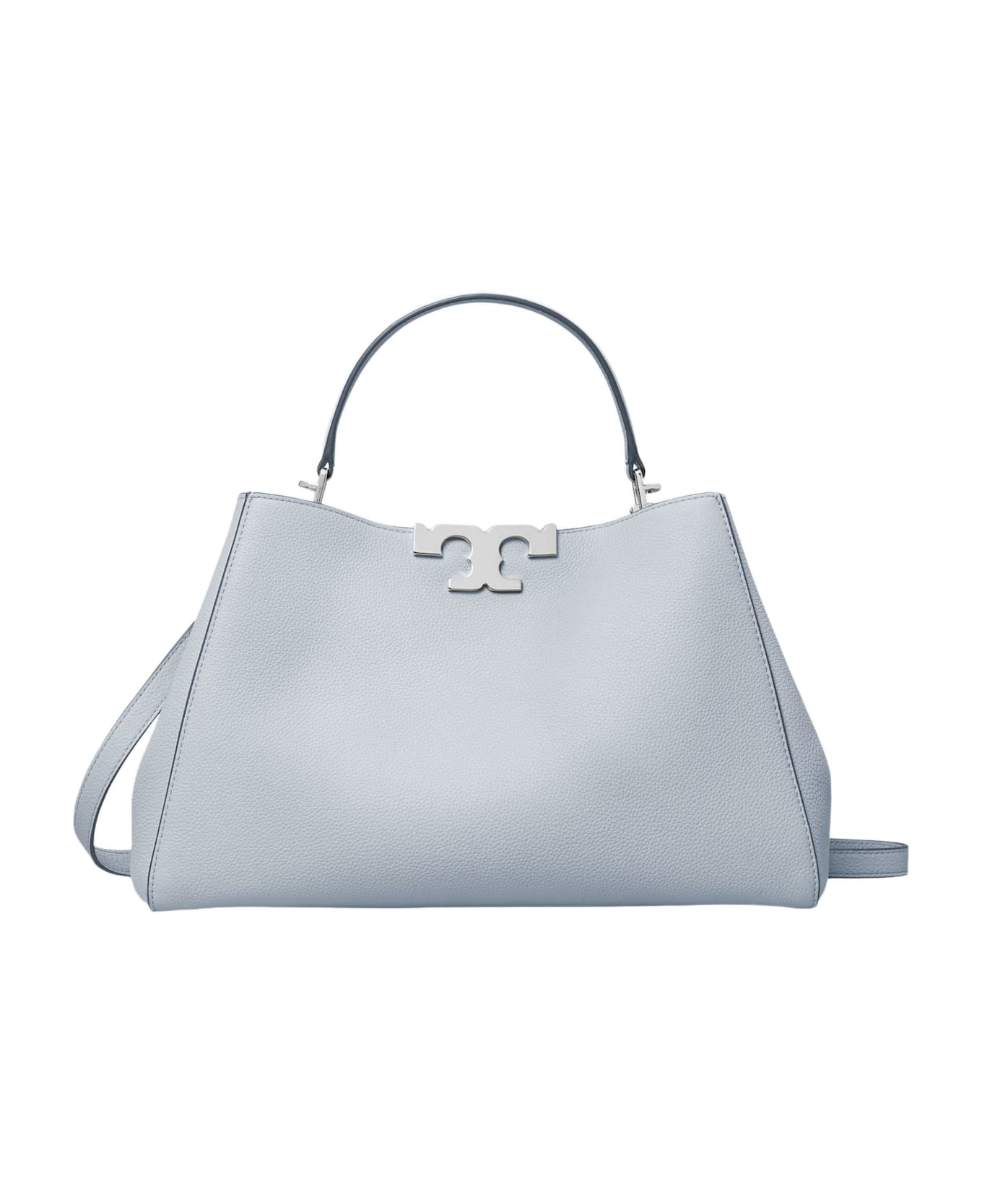 Tory Burch Eleanor Leather Trunk Bag - Light Blue