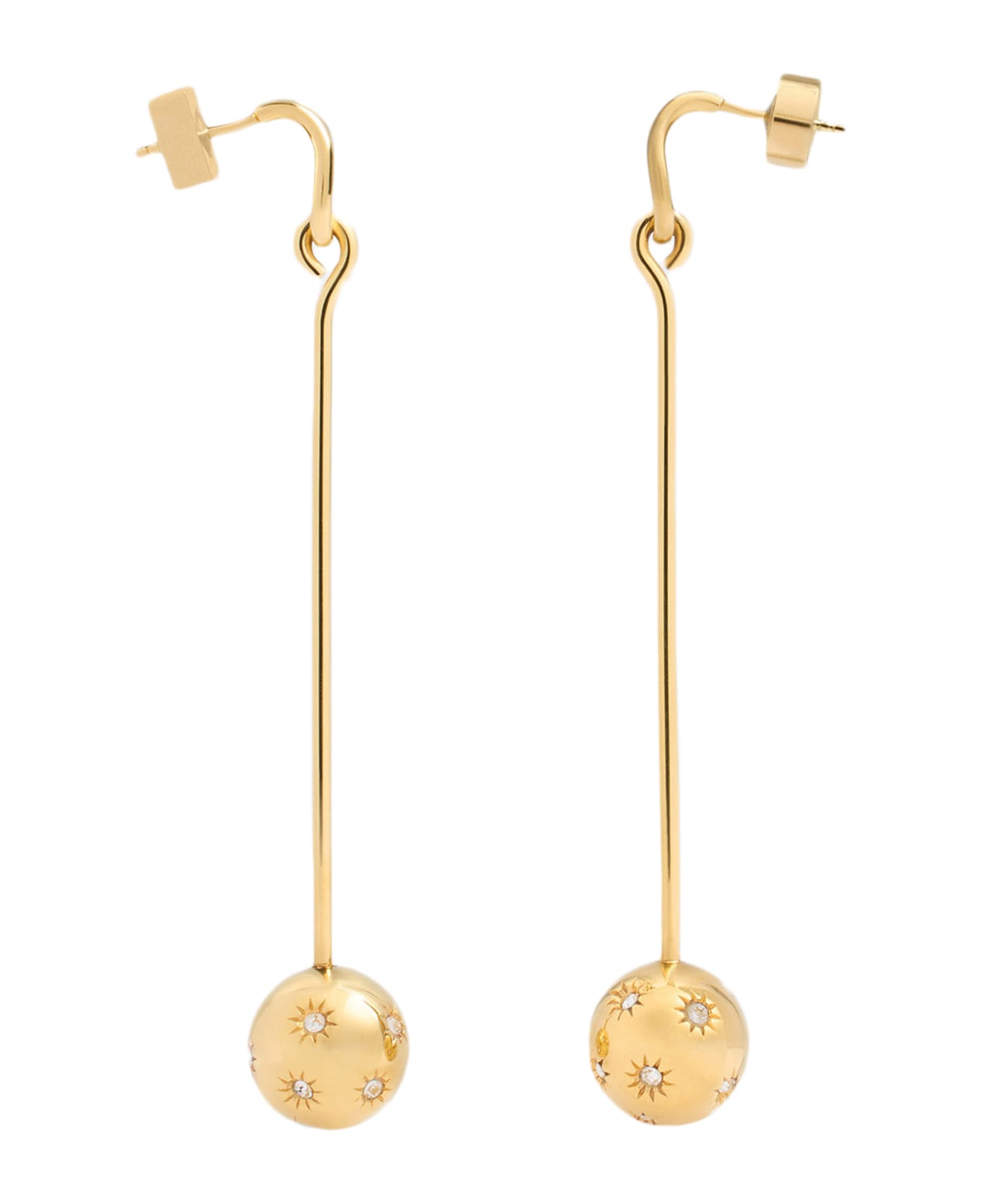 Jacquemus Les Boucles Nodo W/crystals Earrings - Golden