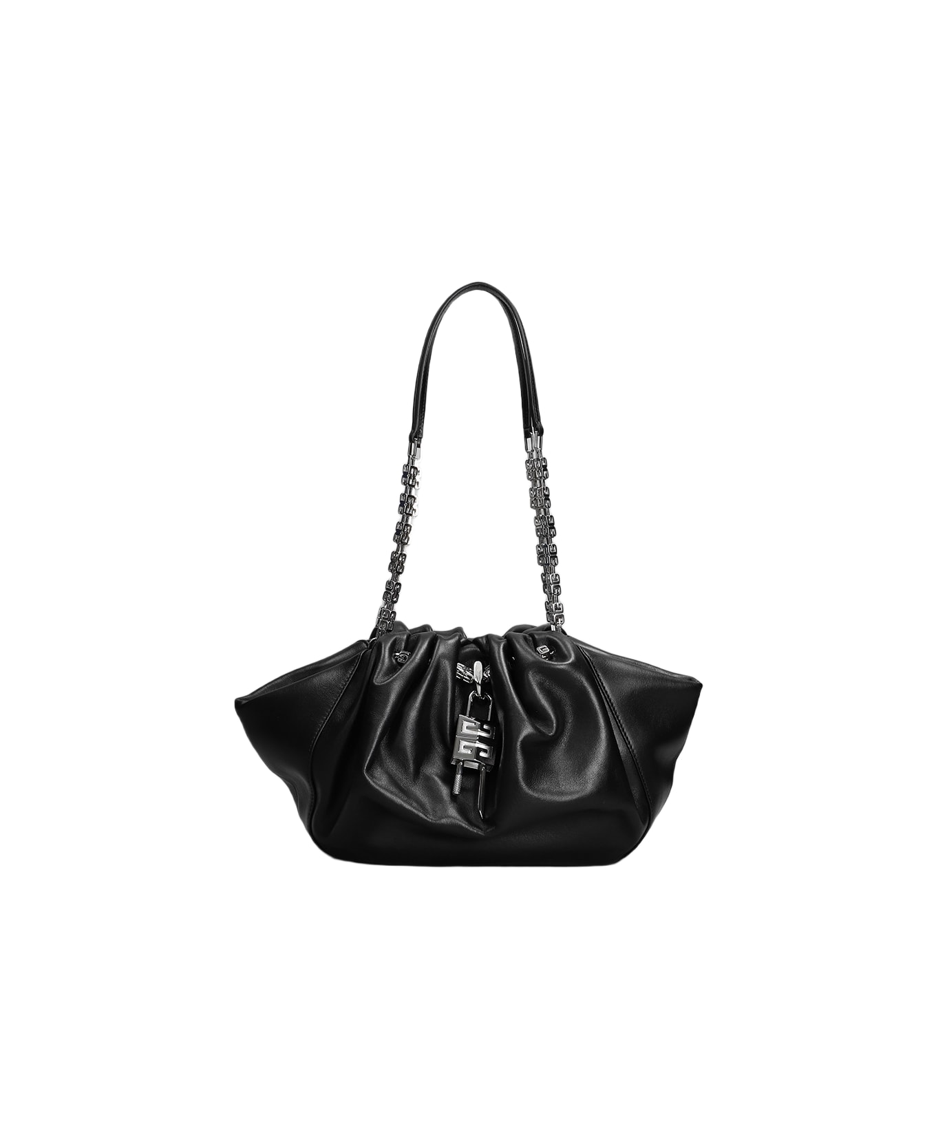 Givenchy Kenny Shoulder Bag In Black Leather - black
