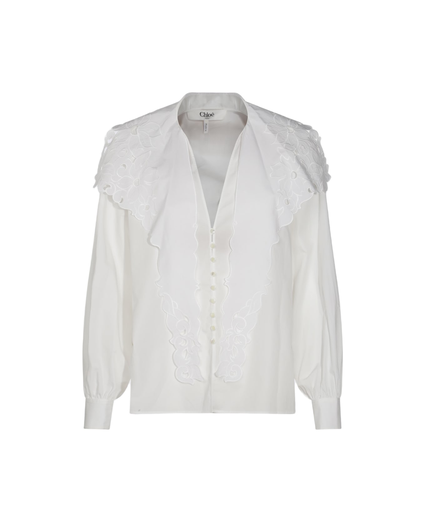 Chloé White Cotton Shirt - White