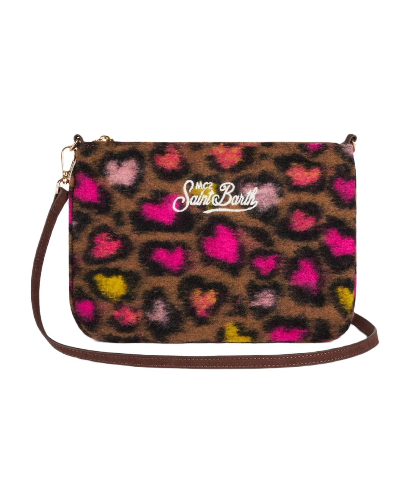 MC2 Saint Barth Parisienne Cross Body Pouch Bag With Animalier Pattern - MULTICOLOR