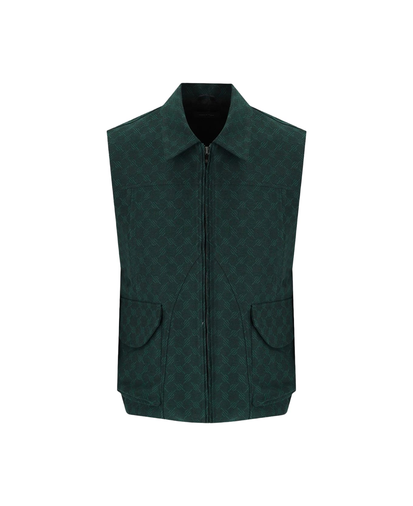 Daily Paper Green Cotton Blend Gilet - PINE GREEN ベスト