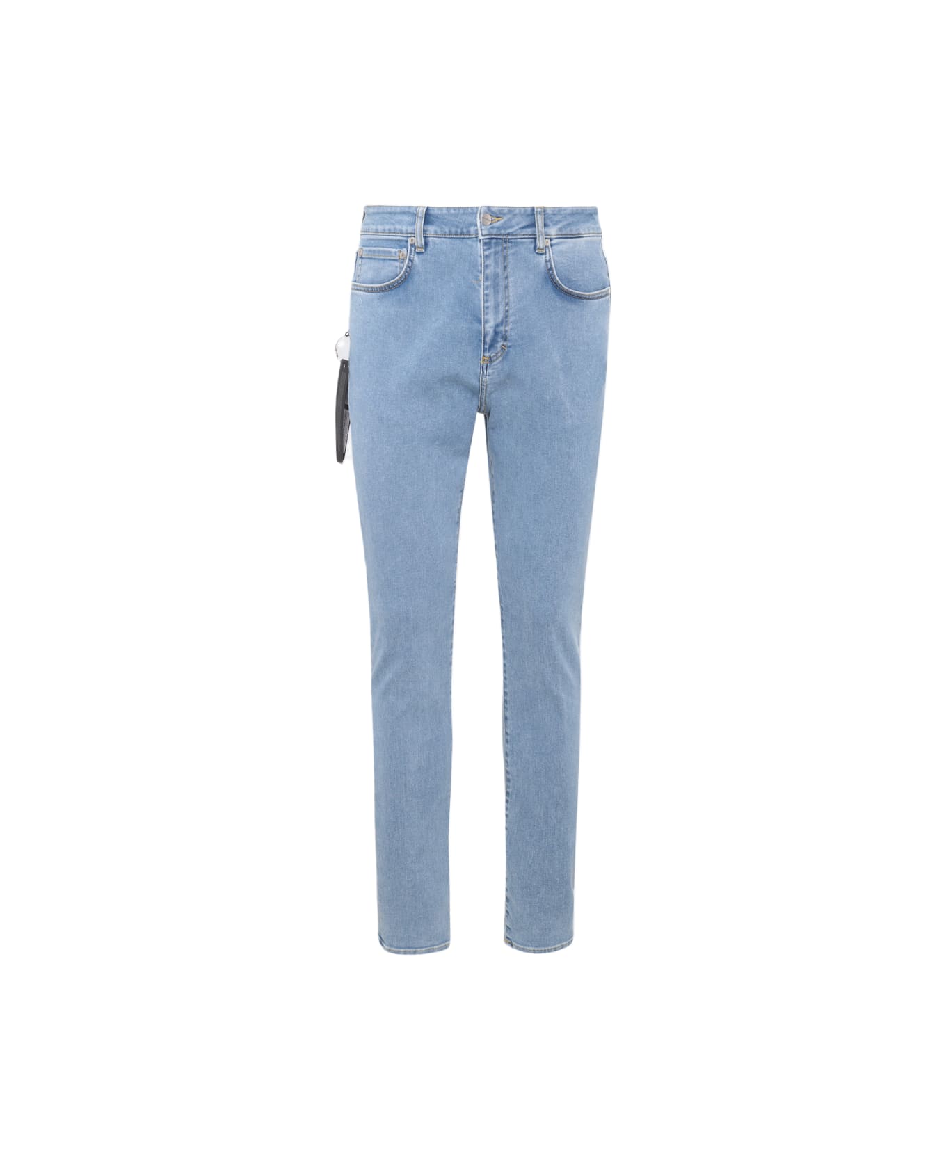 REPRESENT Soft Blue Cotton Denim Jeans - SOFT BLUE