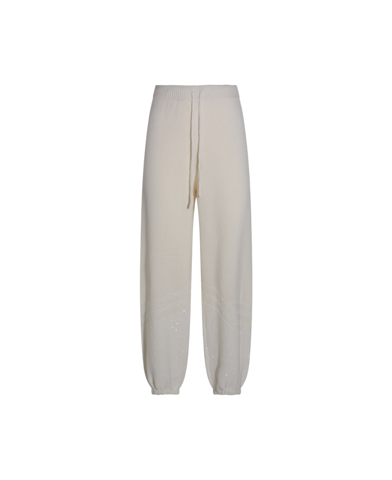 Fabiana Filippi White Wool Pants - RAFIA