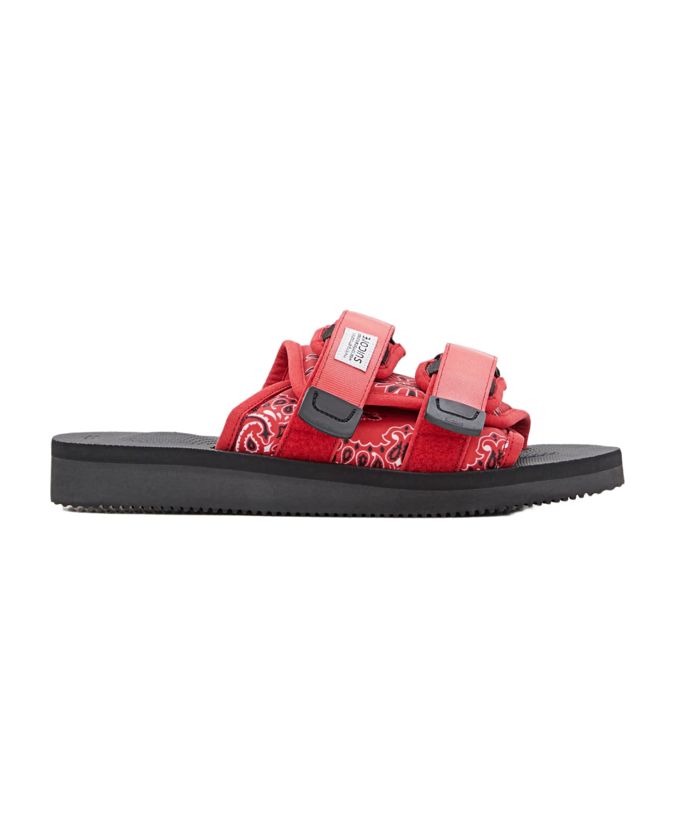 SUICOKE Moto Platform Sandals - Red