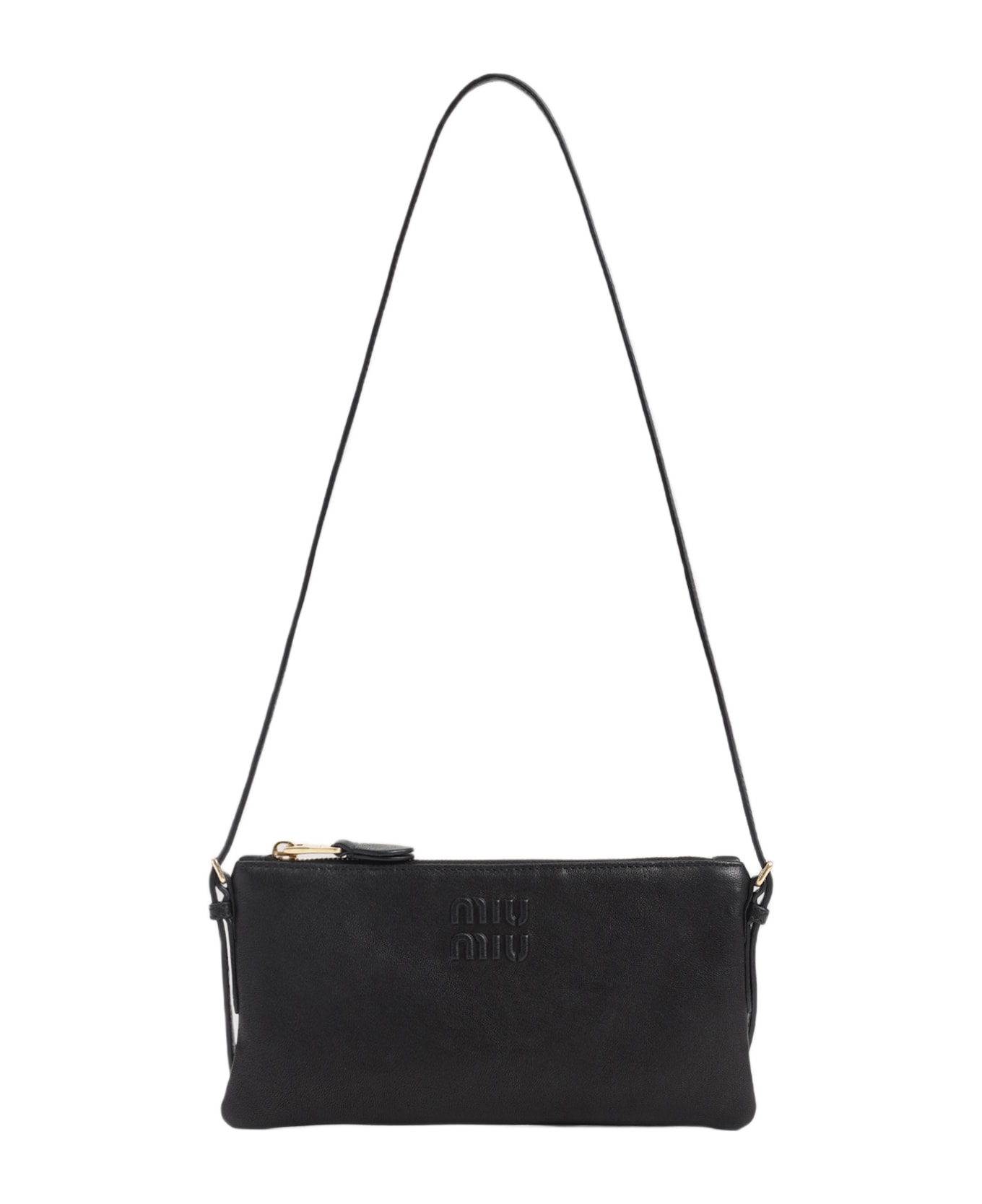 Miu Miu Leather Pouch - Nero