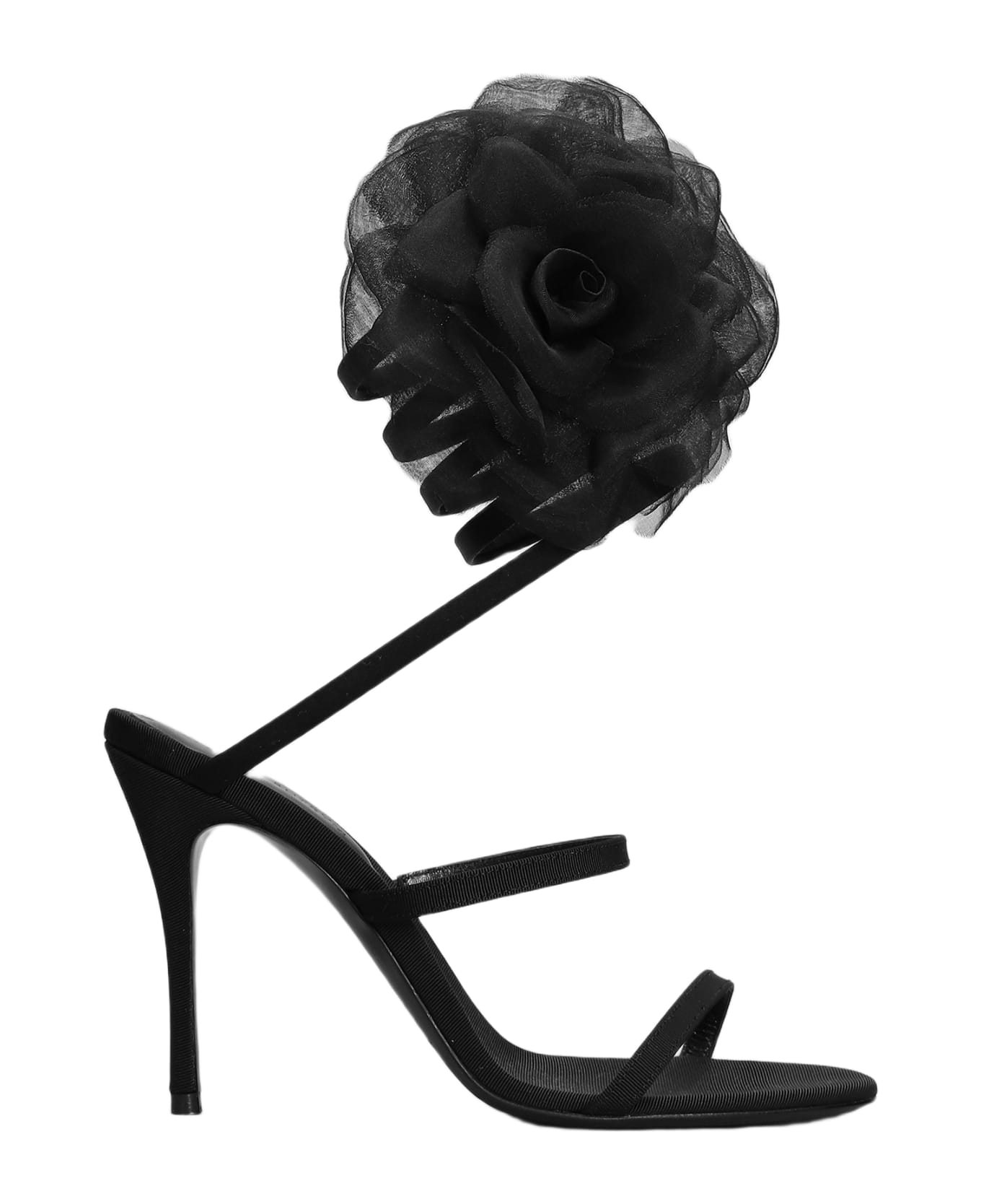 Magda Butrym Sandals In Black Suede - black サンダル