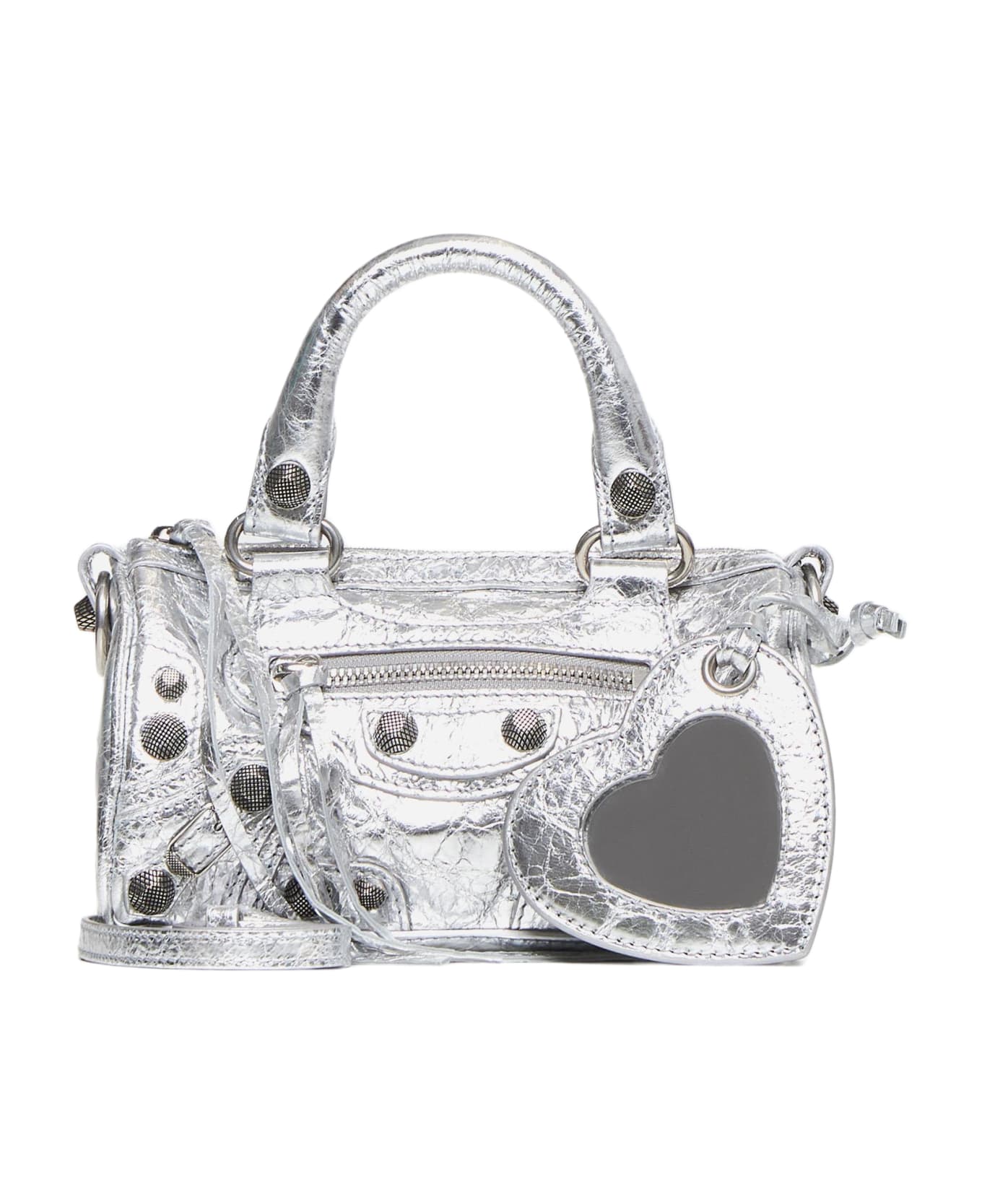 Balenciaga Le Cagole Nano Lettere Bag - Silver