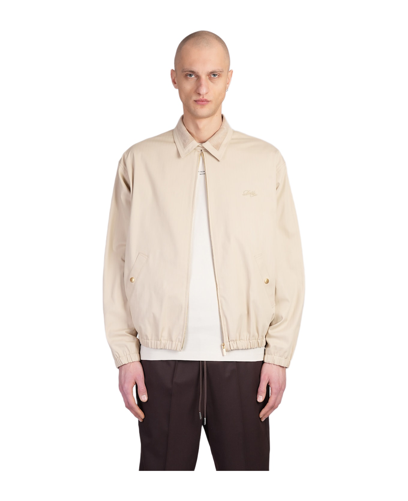 Drôle de Monsieur Casual Jacket In Beige Cotton - beige