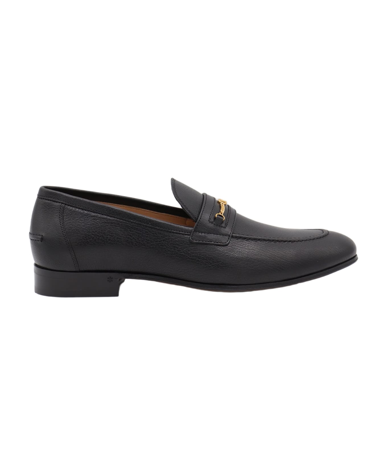 Valentino Garavani Black Leather Loafers - Black