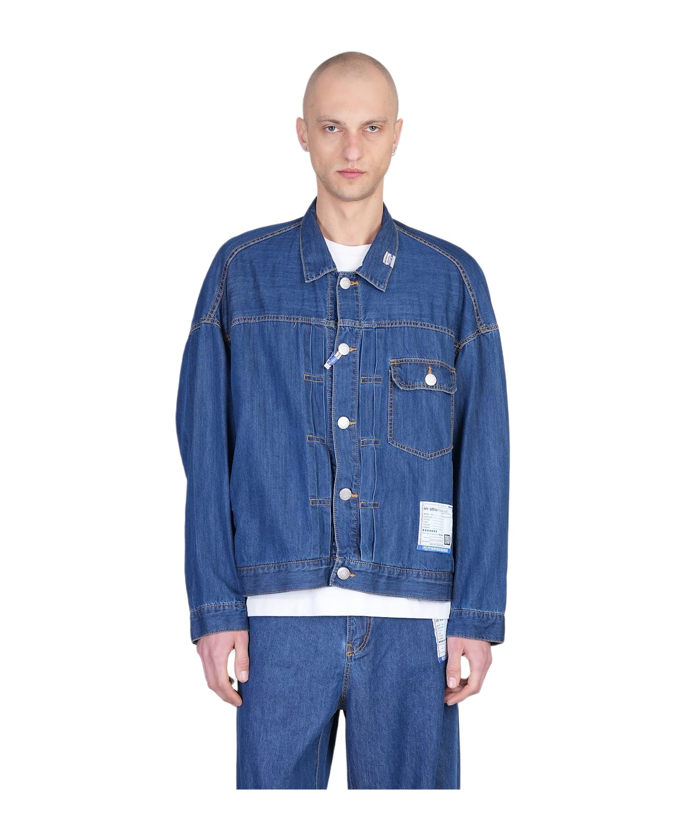 Mihara Yasuhiro Denim Jackets In Blue Cotton - blue