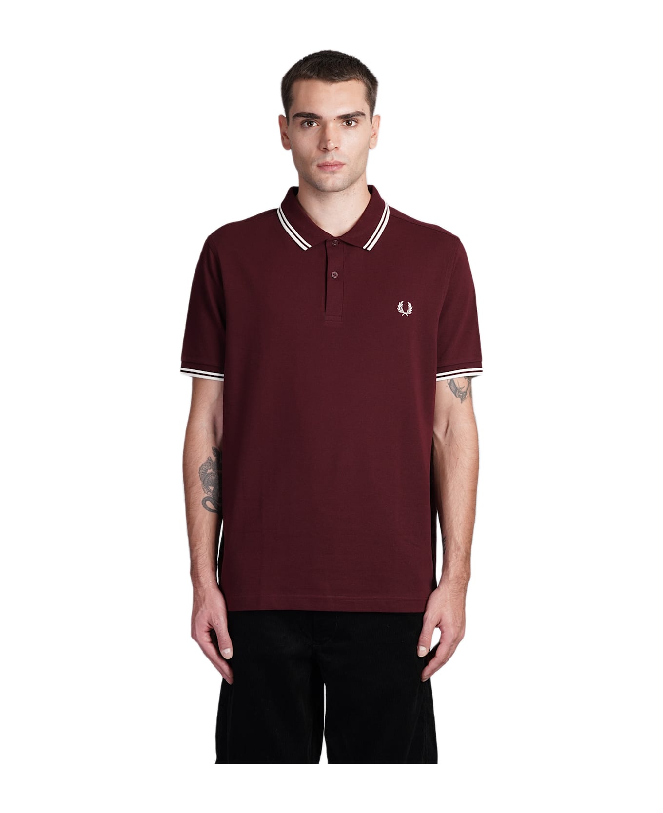 Comme des Garçons Shirt Polo In Bordeaux Cotton - bordeaux