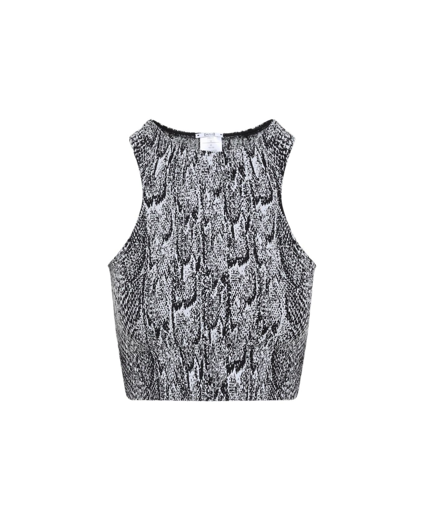 Wolford Seamless Python Top - White Black