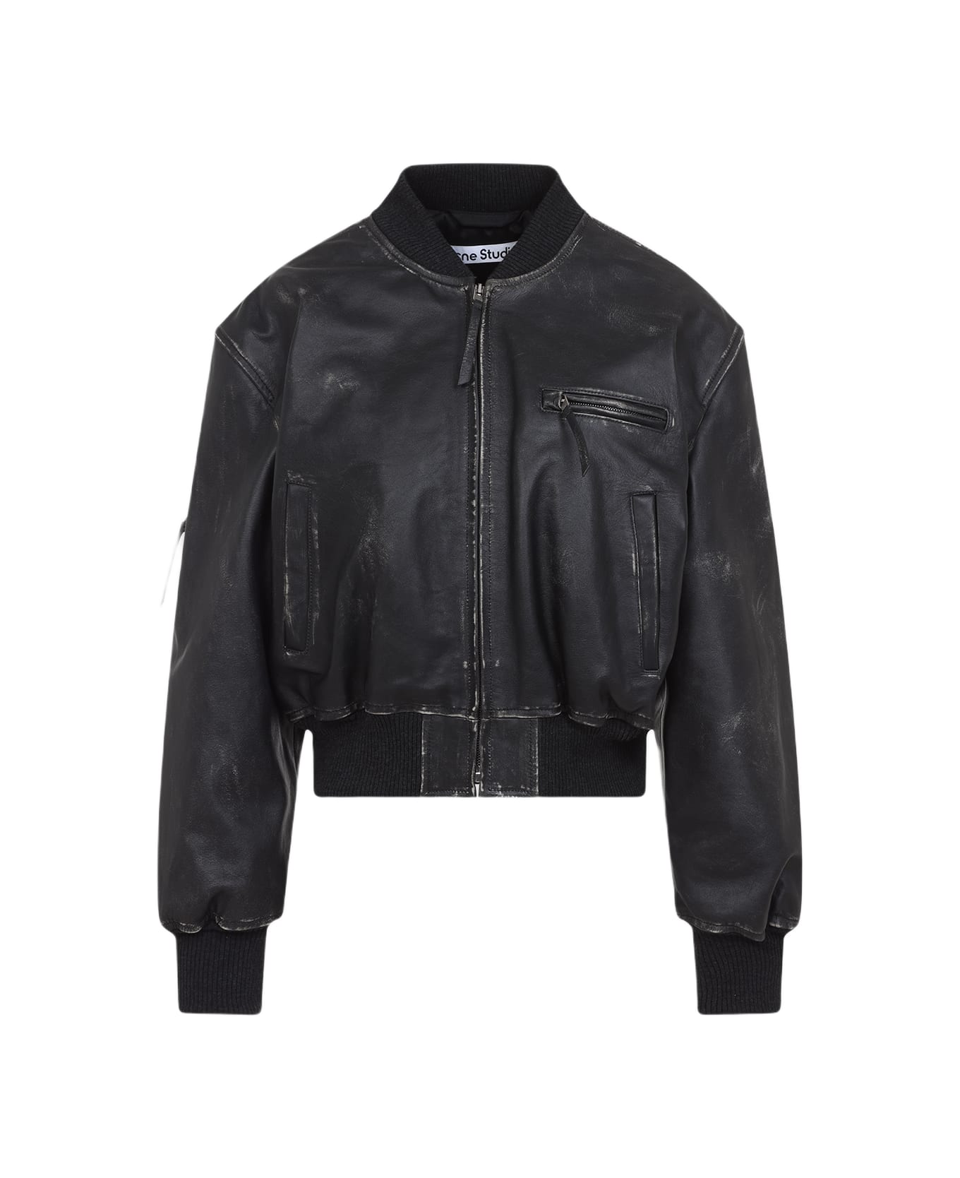 Acne Studios Leather Jacket - Chf Vintage Black