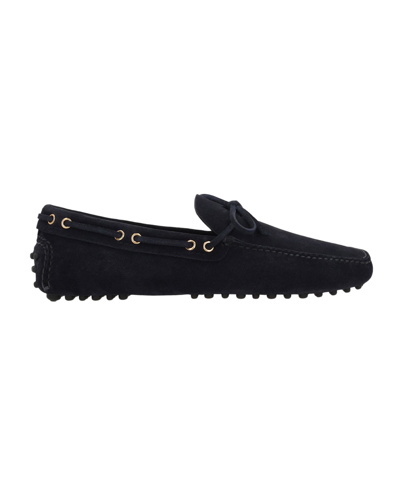 Car Shoe Suede Driving Loafers - BLUE