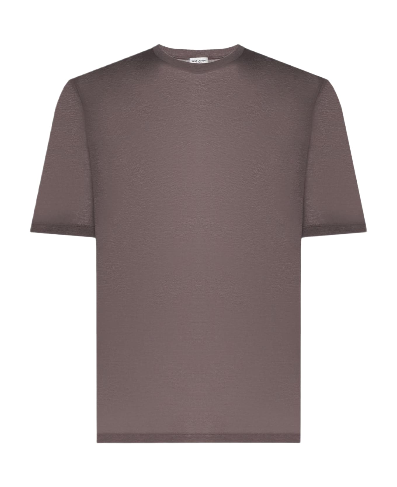 Saint Laurent Cotton T-shirt - BEIGE