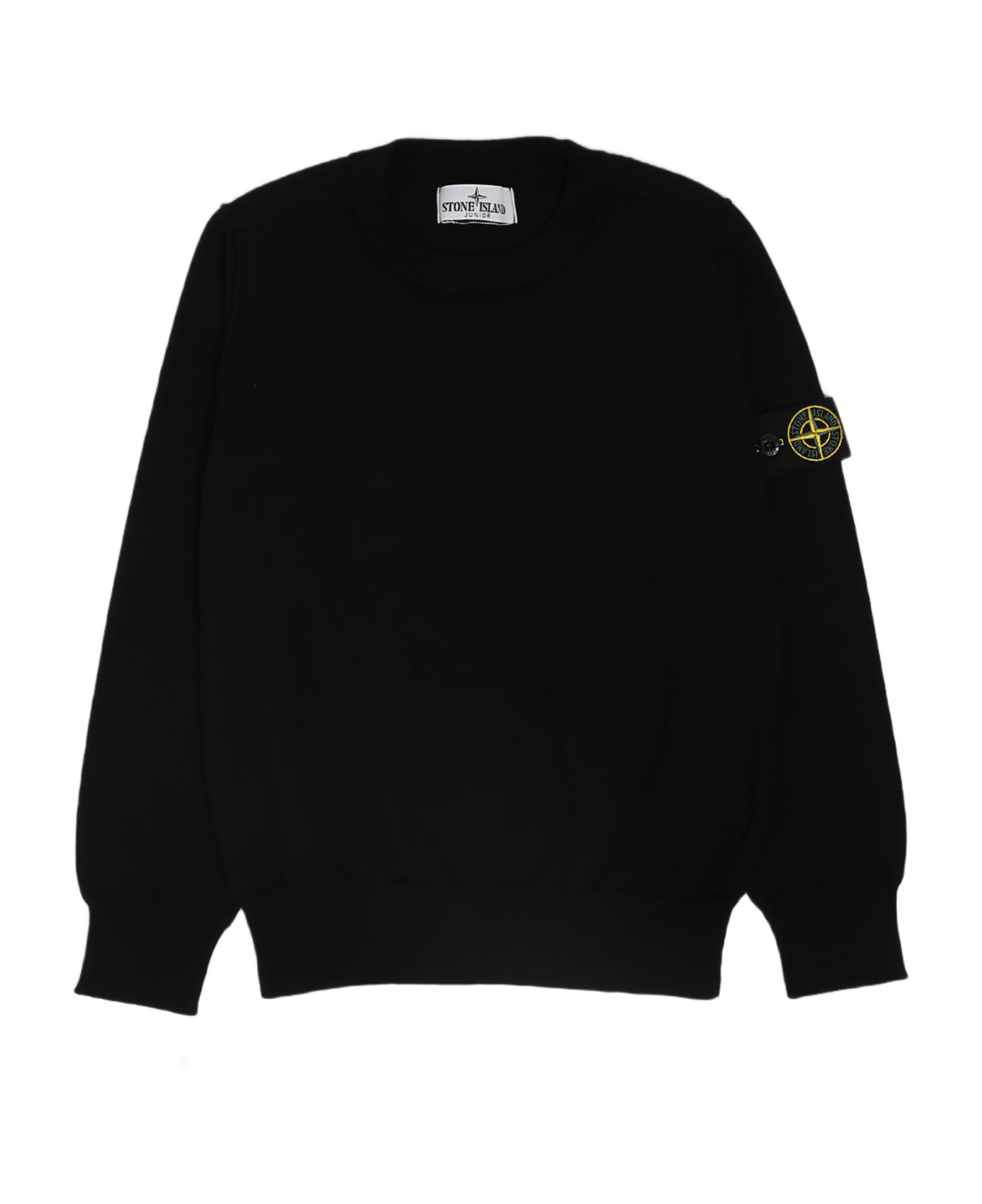 Stone Island Junior Sweater Sweater - NERO ニットウェア＆スウェットシャツ