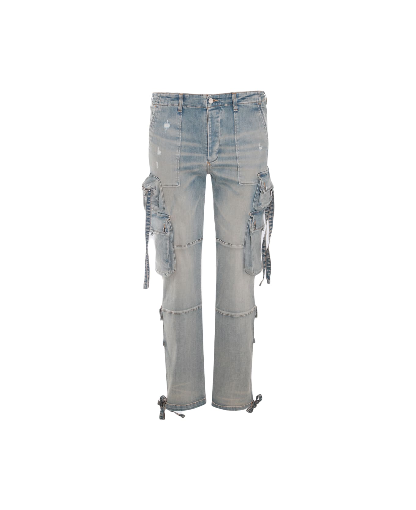AMIRI Indigo Cotton Denim Jeans - Antique Indigo デニム