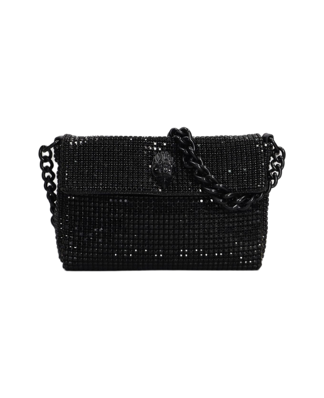 Kurt Geiger Sm Party Shoulder Shoulder Bag In Black Leather - black