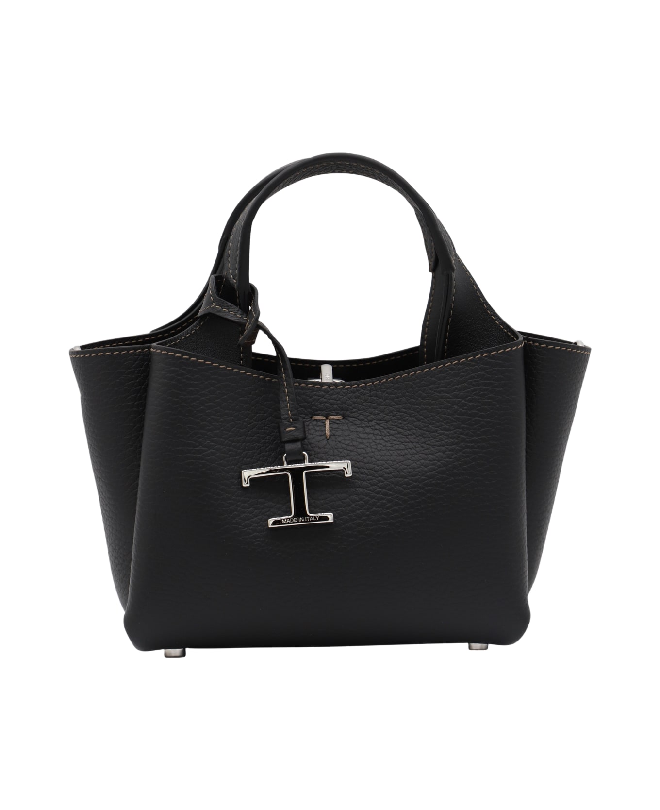 Tod's Black Leather Tote - Black