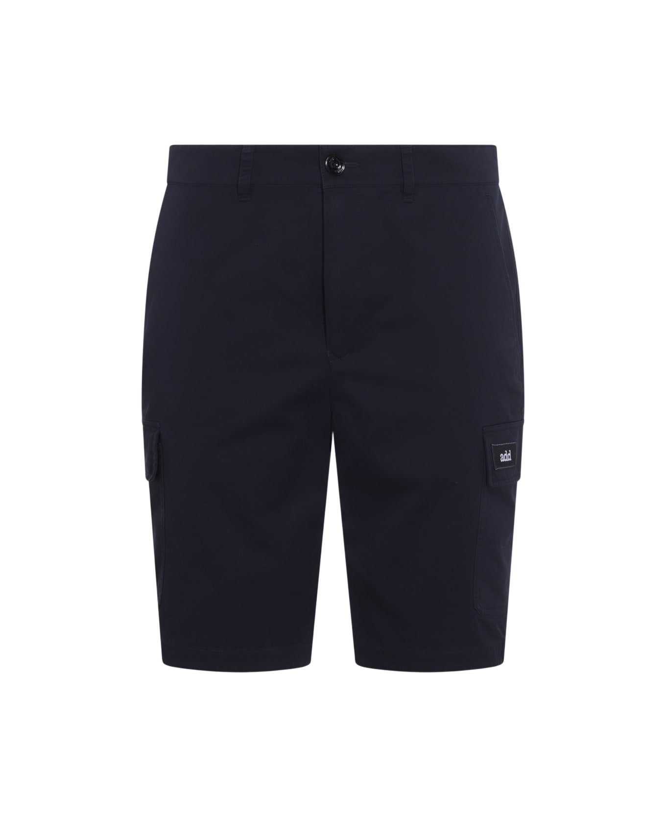 Add Dark Blue Cotton Shorts - Deep water