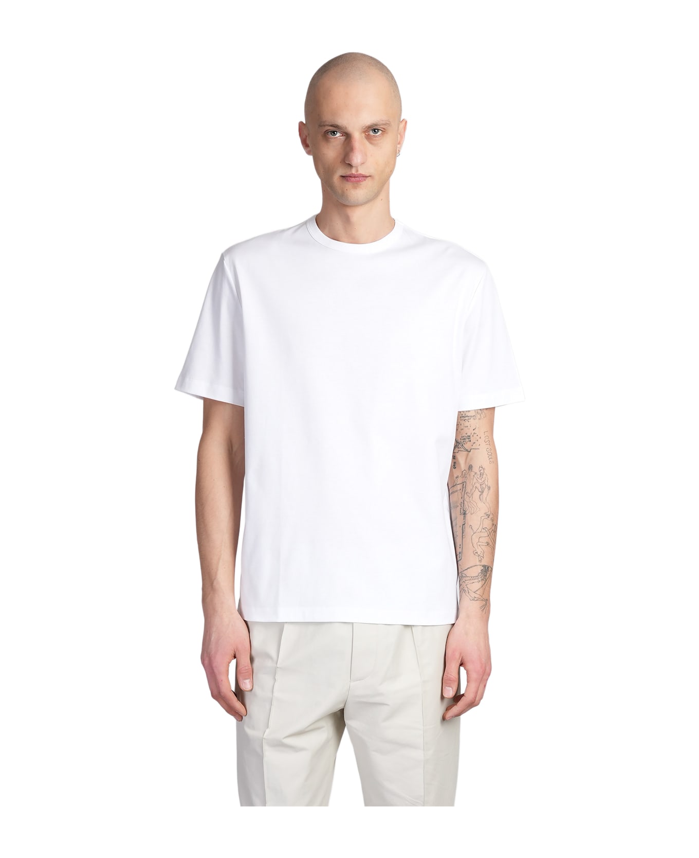 Lanvin T-shirt In White Cotton - white