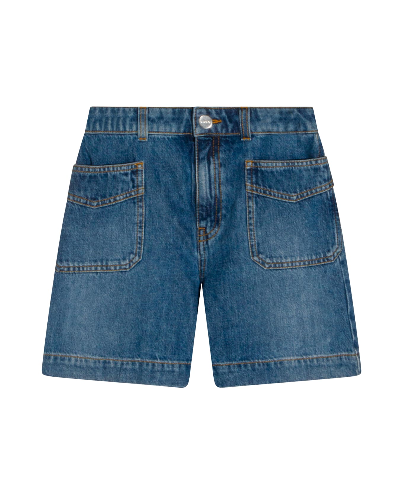 Gucci Blue Cotton Shorts - Blue
