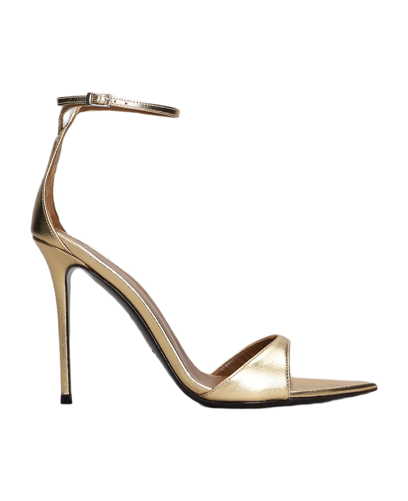 Giuseppe Zanotti Intriigo Strap 105 Sandals In Gold Leather - gold