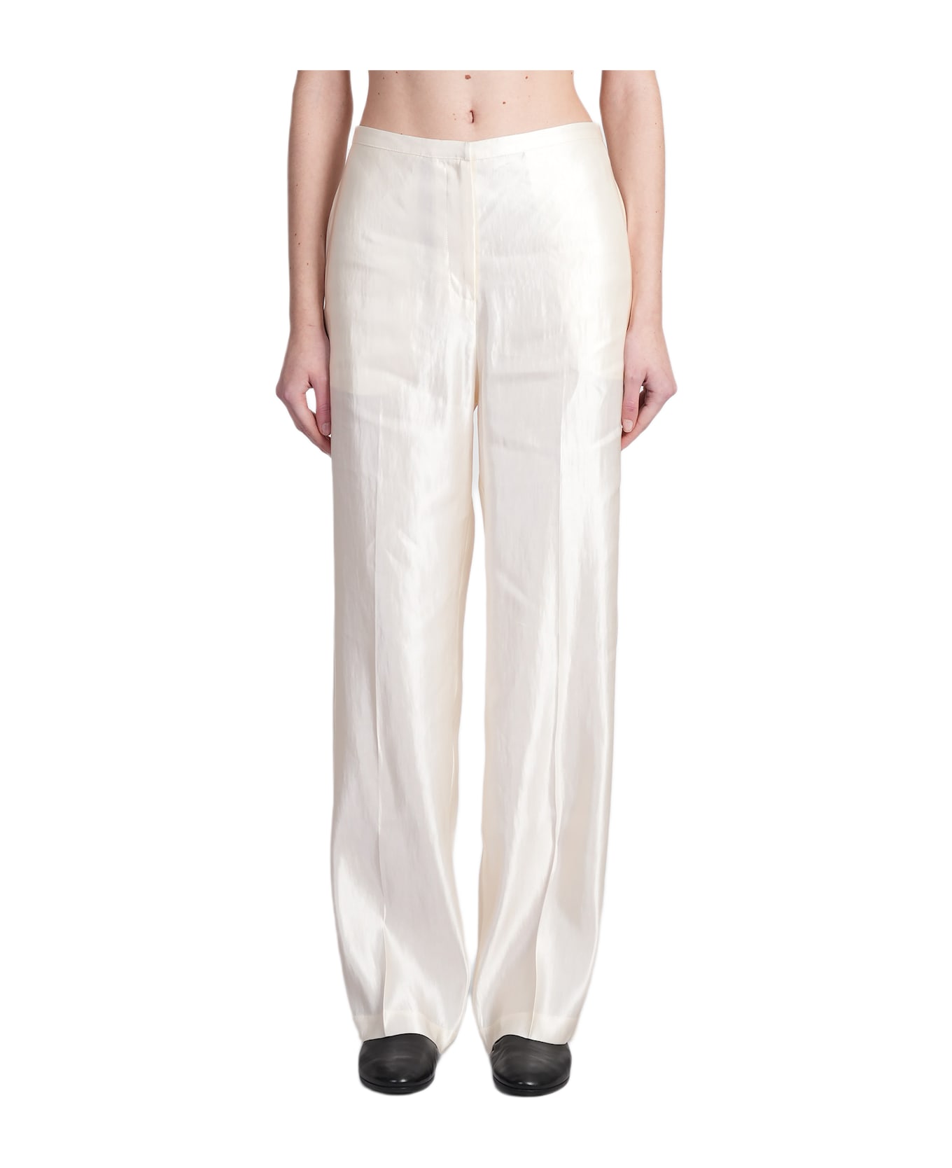 Loulou Studio Sally Pants In Beige Linen - beige