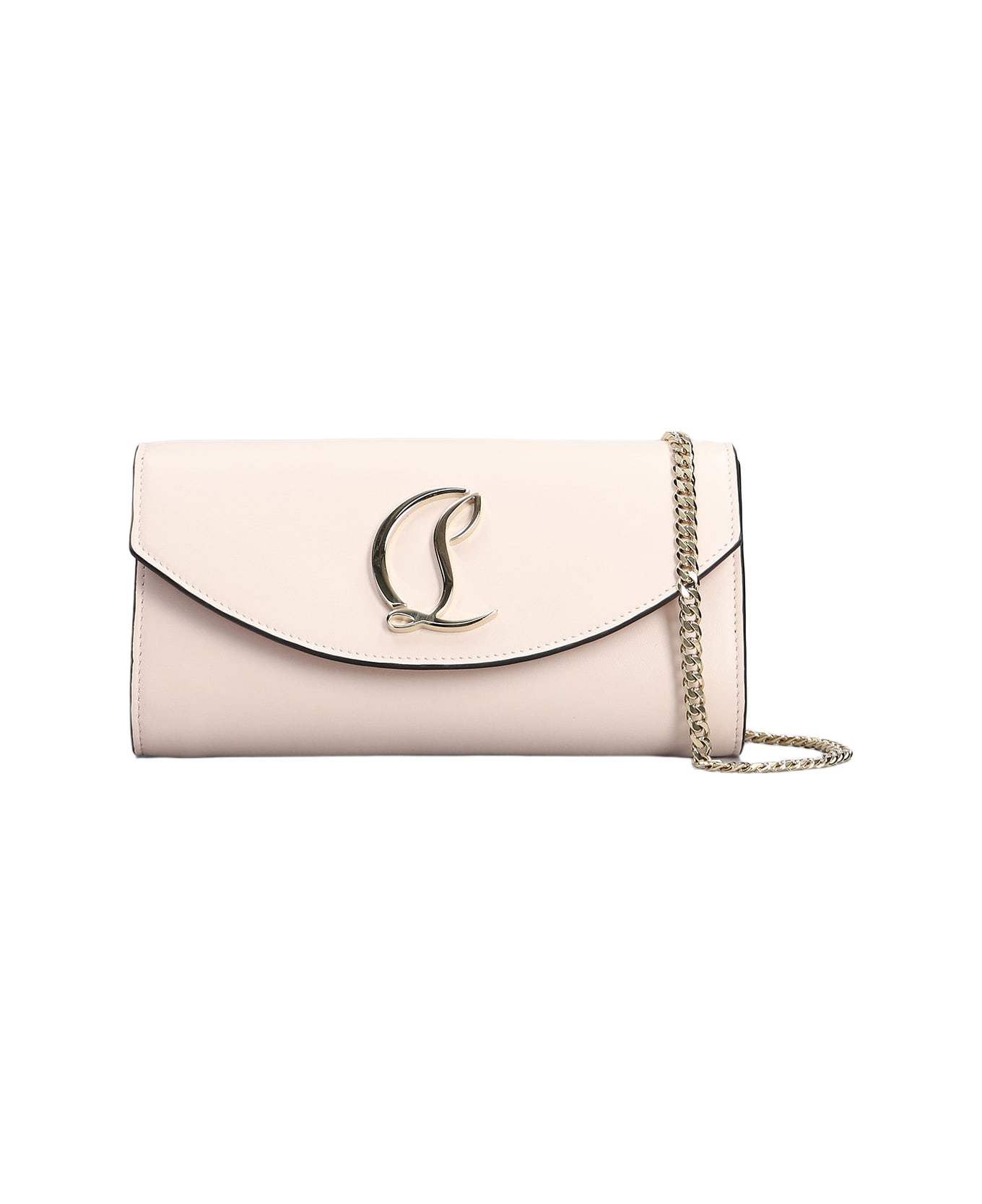 Christian Louboutin Wallet On Chain In Calf Leather - LECHE GOLD