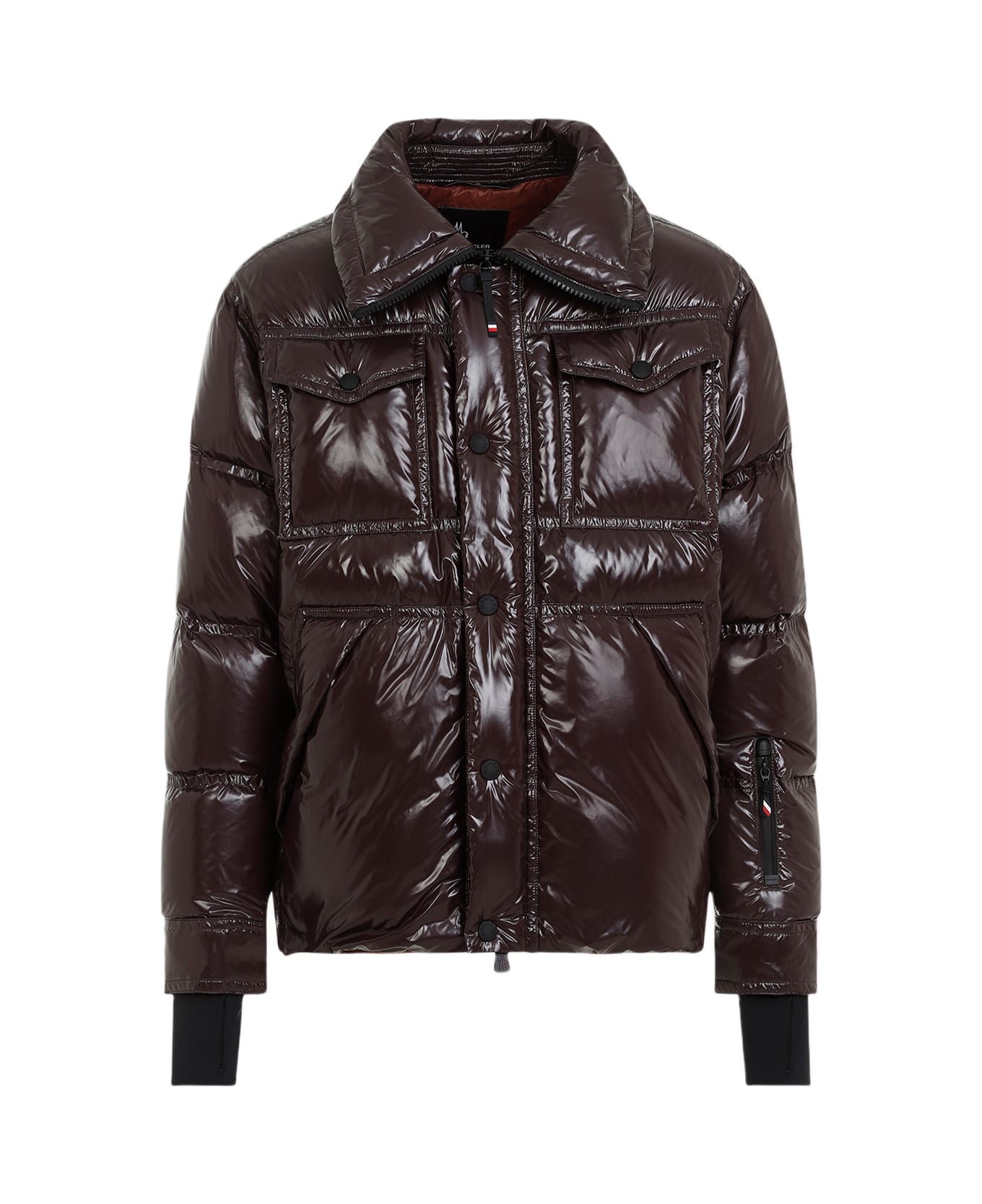 Moncler Grenoble High Neck Down Jacket - Taupe